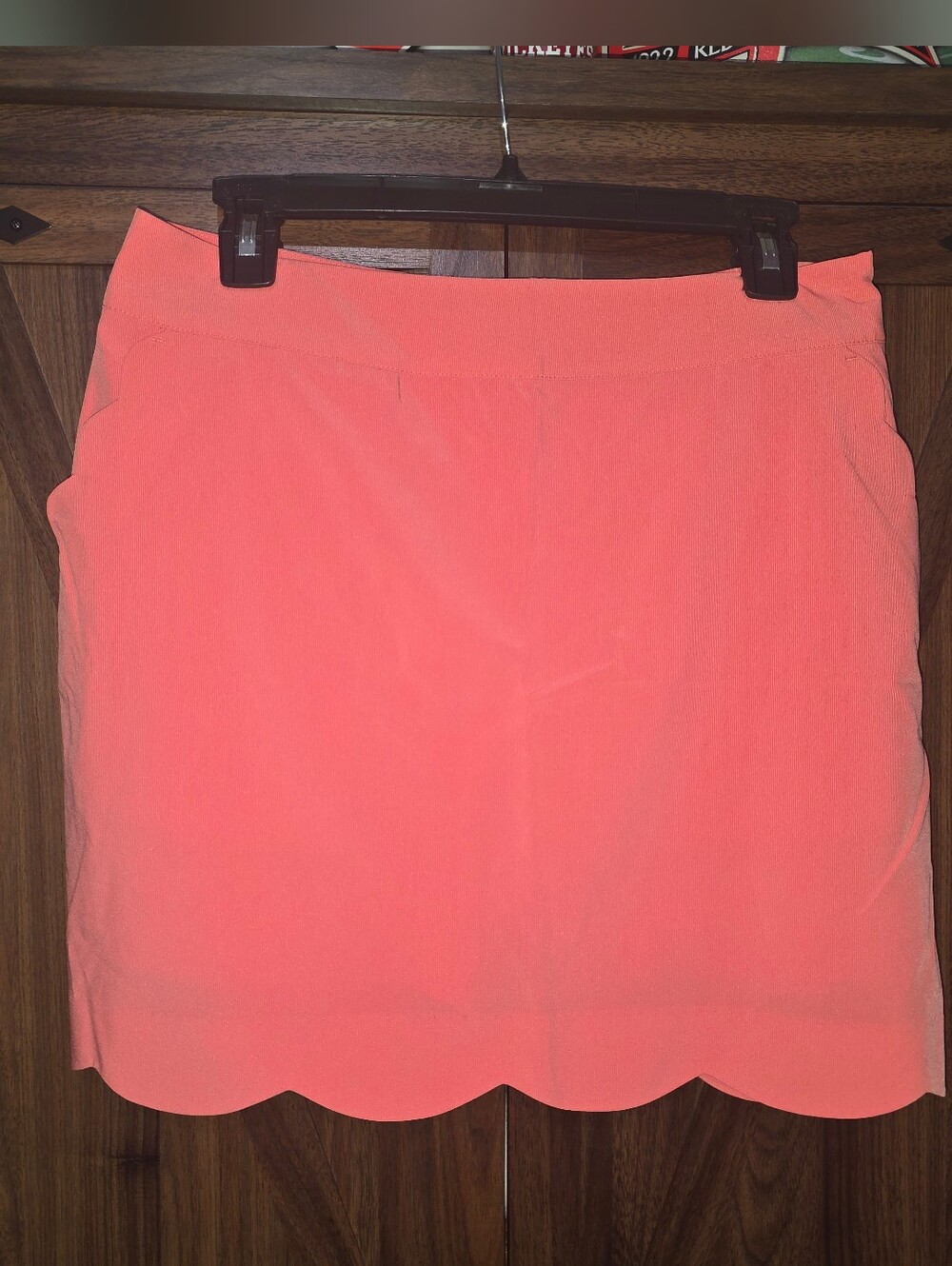 THREE SIXTY SIX SCALLOP GOLF SKORT FOR WOMEN SIZE: WOMEN 6, CORAL PINK